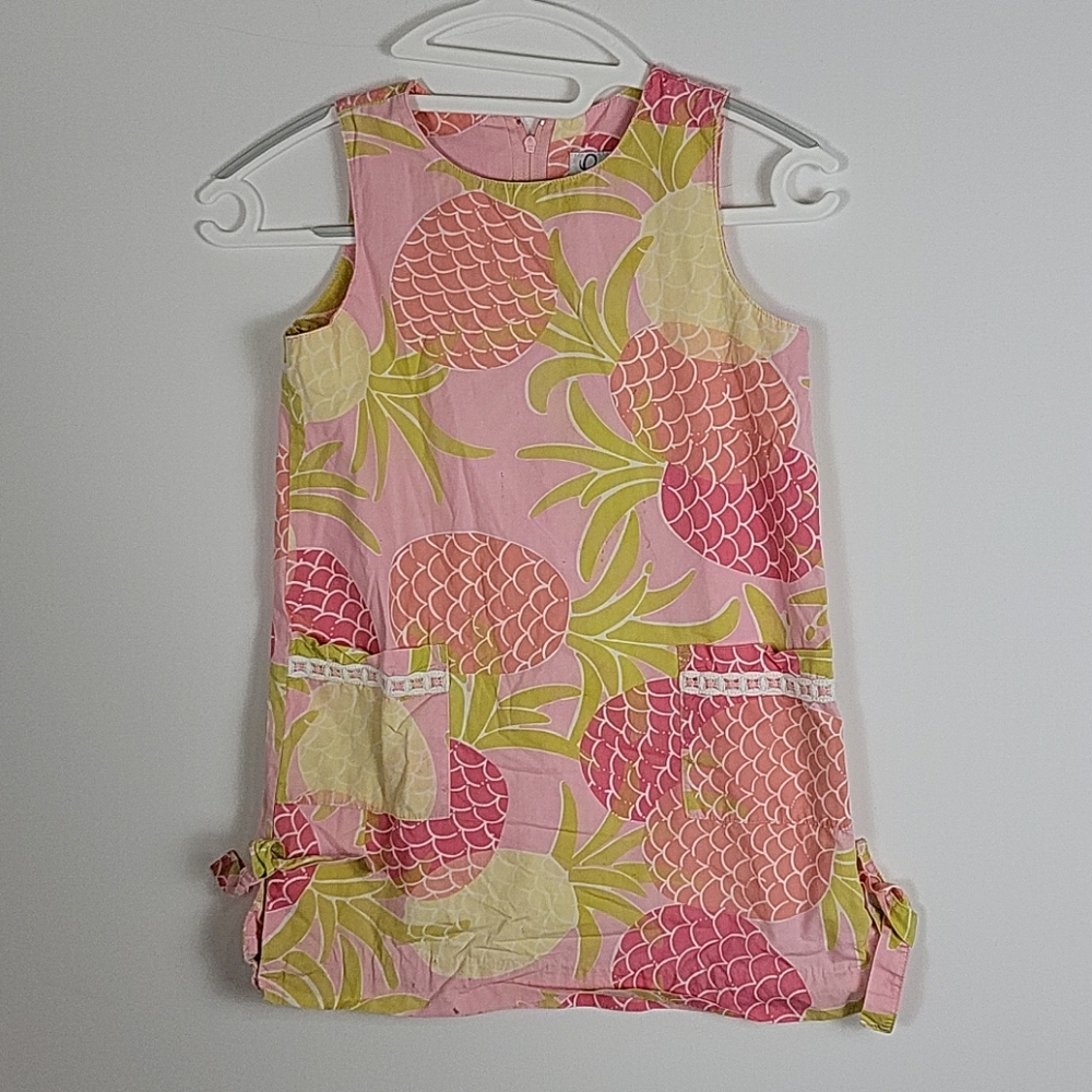 Lilly Pulitzer shift dress. Pineapple  6 FREE GIFT